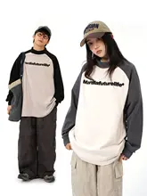 秋冬用 カジュアルデザイン ハイネックTシャツ【復古風・長袖・デザインプリント】