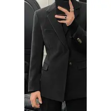 高級感あるビンテージスタイルの紳士用スーツ【ビジネスカジュアル・ジャケットとパンツ】（セットアップ対応）