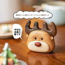かわいいデザインの木製マッサージコーム【頭部ケア・ギフトに最適】