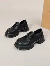 レディース ローファー【クラシックデザイン・ラウンドトゥ・太ヒール・学院風】