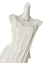 ドライミ ホワイトレース切替ミニプリーツドレス【ウエストタイト・スタイルアップ】