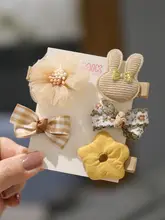 赤ちゃん用リボンヘアクリップ【極上の柔らかさ・全包布・髪を傷めない設計】