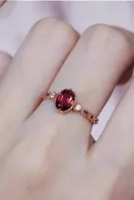 925銀メッキのガーネット風リ ring【女性用・スタイリッシュ・シンプル・カジュアル】