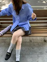 フリルデザインのチェック柄シャツ【春用・フィット・長袖】