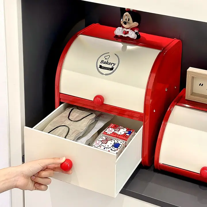 フリップトップデザインの大容量収納ボックス【鍵やマスクなどの小物用・ホコリ対策・玄関用】