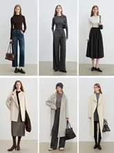 極上の柔らかさの無縫製ハイネックウールニット【女性用・小柄向け・冬用】