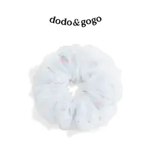 フランス風レトロ花柄レースヘアゴム【高級感・女性用・ヘアアクセサリー】