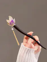 黒檀のヘアピン【古風・日常使い・シンプルモダン・中国風】