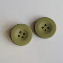 マットカーキ色の金属ボタン【20mm・高品質】