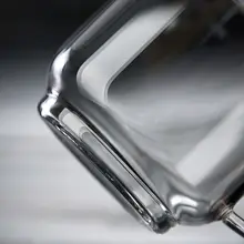 ガラス茶碗 功夫茶素材 透明 小茶碗 持ち手付き