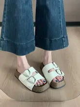 夏用 オープントゥスライドサンダル【厚底・シルバー・ローマ風】