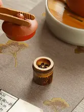 蓋置 紫竹 手磨き 茶道具 茶道 鉄瓶 急須