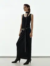 モコドレス【ウールニット・ロングスカート・ダークシャイン】