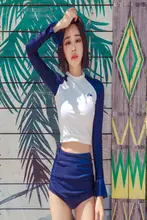 女性用 高腰長袖水着【遮肚・スリム効果・UVカット・温泉用・学生向け】