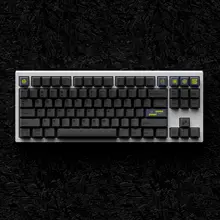 キーキャップ PBT 熱昇華 Cherryプロファイル ブラック 同色刻印 ダークマター 68 75 87 98キー対応 「JKDK Studio」