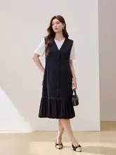 クールな印象のシンプルで快適な2ピース女性用セットアップ（セットアップ対応）