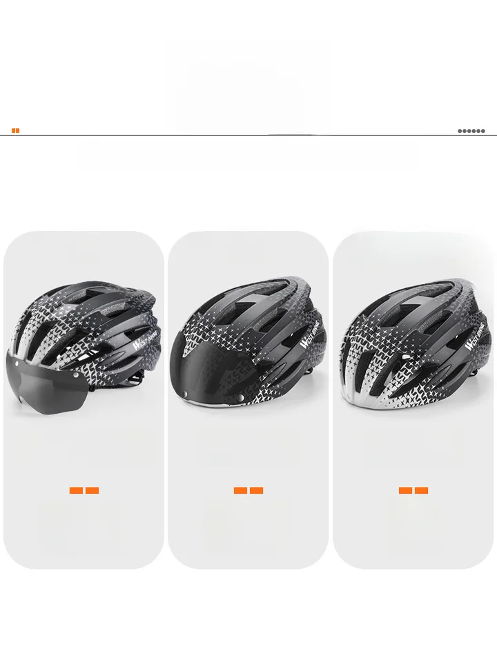 West Biking 自転車用ヘルメット インモールド成型 LEDライト付き MTB ロードバイク 安全