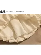 個性的なデザインの白いノースリーブブラウス【夏用・肩掛け・ゆったりとしたフィット感】