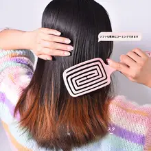 中空高頭頂ふわふわヘアコーム