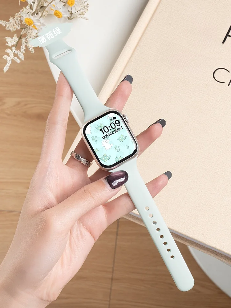 夏用薄荷グリーンのiWatch用バンド：スポーティーなナイロン製磁気吸着タイプの実用性と適用範囲