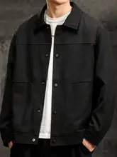 春秋用 男性用カジュアルジャケット【フィット・ワークスタイル・翻领デザイン】