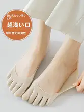 防臭加工の薄手五本指靴下【純綿・浅口・隠しタイプ・夏用】