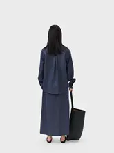 自由なコーディネート！デニムシャツ・ワイドパンツ・スカート（セットアップ対応）
