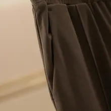 紫の高腰ワイドレッグパンツ【フィット・体型カバー・春夏用】（セットアップ対応）