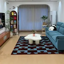 レトロ調ジャズデザインラグ【リビング・優雅でシンプル・高級感あるインテリアに最適】