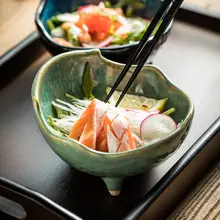 足付き碗 和風 陶器 不規則 小鉢 デザートボウル フルーツサラダボウル 食器 特徴