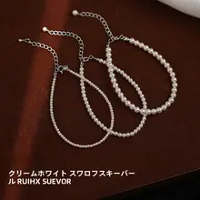 真珠のブレスレット【純銀製・極細・洗練されたデザイン】