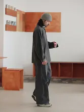 カーゴパンツ レディース ワイド ストレート ネイビー ウエストゴム ドローストリング ヴィンテージ カジュアル ストリート「NOEARS」