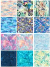 太陽と月のデジタル印刷コットン布【シンプルデザイン・おしゃれ】
