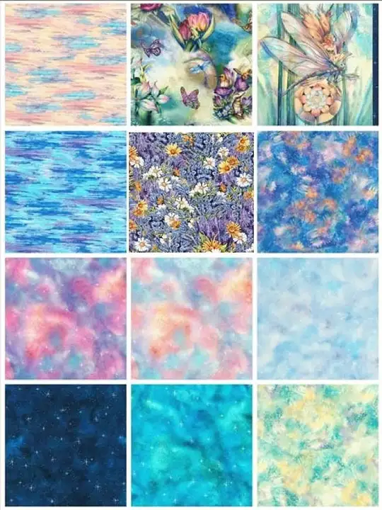 太陽と月のデジタル印刷コットン布【シンプルデザイン・おしゃれ】
