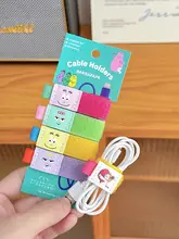 可愛らしいキャラクター配線整理器【マルチ機能・データケーブル用・ヘッドフォン用】