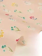 かわいいデザインの純綿布地小花束【柔らかく通気性に優れたテーブルクロス・衣類用】