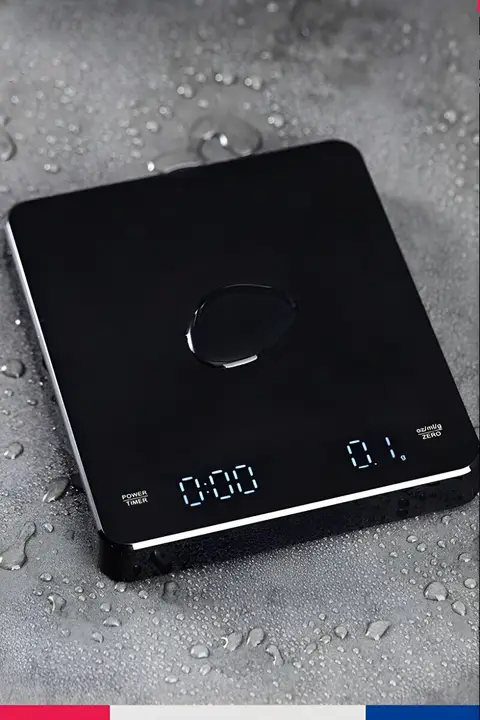タッチスクリーン式電子コーヒースケール【充電式・タイマー機能付き】