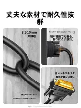 DVIケーブル モニター接続 高画質 映像伝送 デスクトップPC グラフィックカード