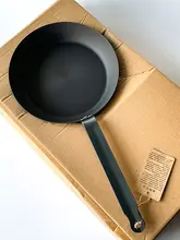 Vv小丸家 日本製 鉄製ノンスティック フライパン【小型・無塗装・ステーキ対応】