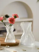 花瓶 リビング 家庭用 透明ガラス シンプル 創造的 装飾品