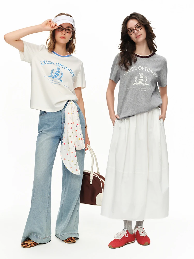「Tシャツ重ね着コーデ レディース」で失敗しない方法は？デザイン性のあるバイカラーリブクルーネックTシャツが解決する