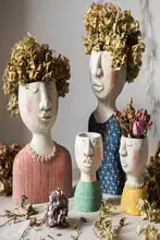 プランター 彫刻 シーン装飾 創造的アート 人物像