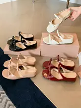 裸色リボンデザインの女性用サンダル【夏用・オープントゥ・ビーチスタイル】