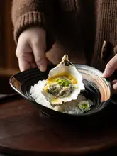 和風レトロサラダプレート【大サイズ・家庭用・高級感】