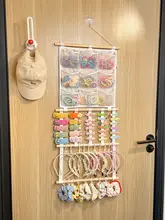 子供用ヘアアクセサリー収納ラック【壁掛け・多機能・ヘアゴム・ヘアクリップ・ヘアバンド用】