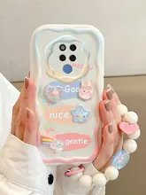 Huawei Mate20用スマホケース【フルカバー・防衝撃・滑り止め・可愛いうさぎデザイン】