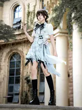 ロリータ風アリステーマのプリンスコスチューム【花柄サロペット・トップス】（セットアップ対応）
