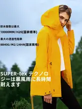 春用のウエスト絞り型軽量マウンテンパーカー【中長丈・防風・アウトドア用】