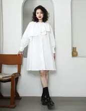 原途 コットン製 長袖シャツドレス【カジュアル・春夏用】