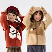 子供用冬季コート【男女兼用・フード付き・暖かい・可愛いデザイン】